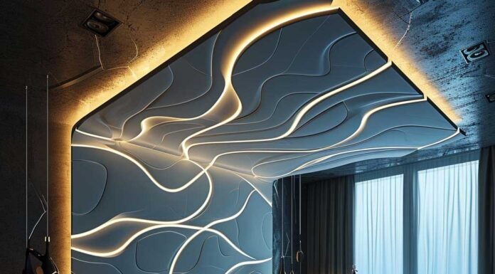 13 LED Panel Design for Bedroom