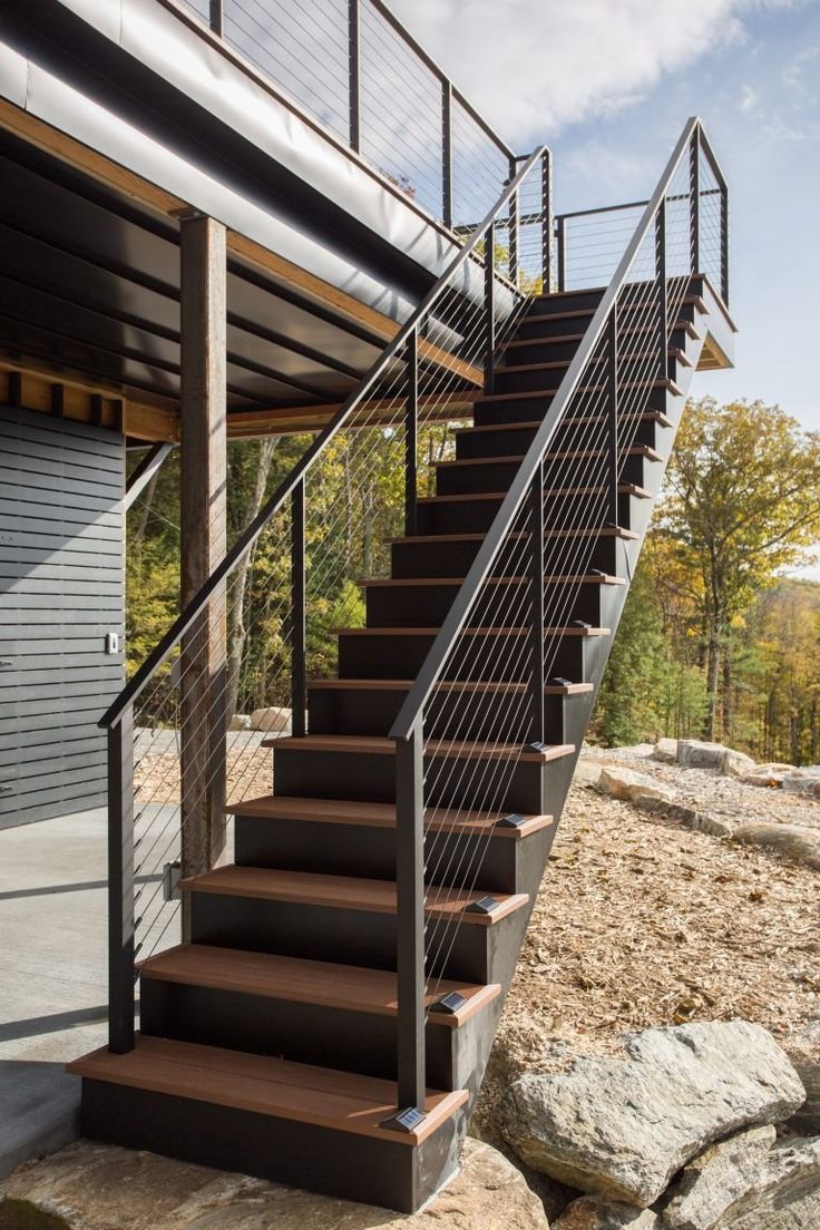 20 Modern Stairs Design Outdoor - WowInteriorIdeas