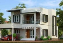 Indian Simple House Colour Combination Outside