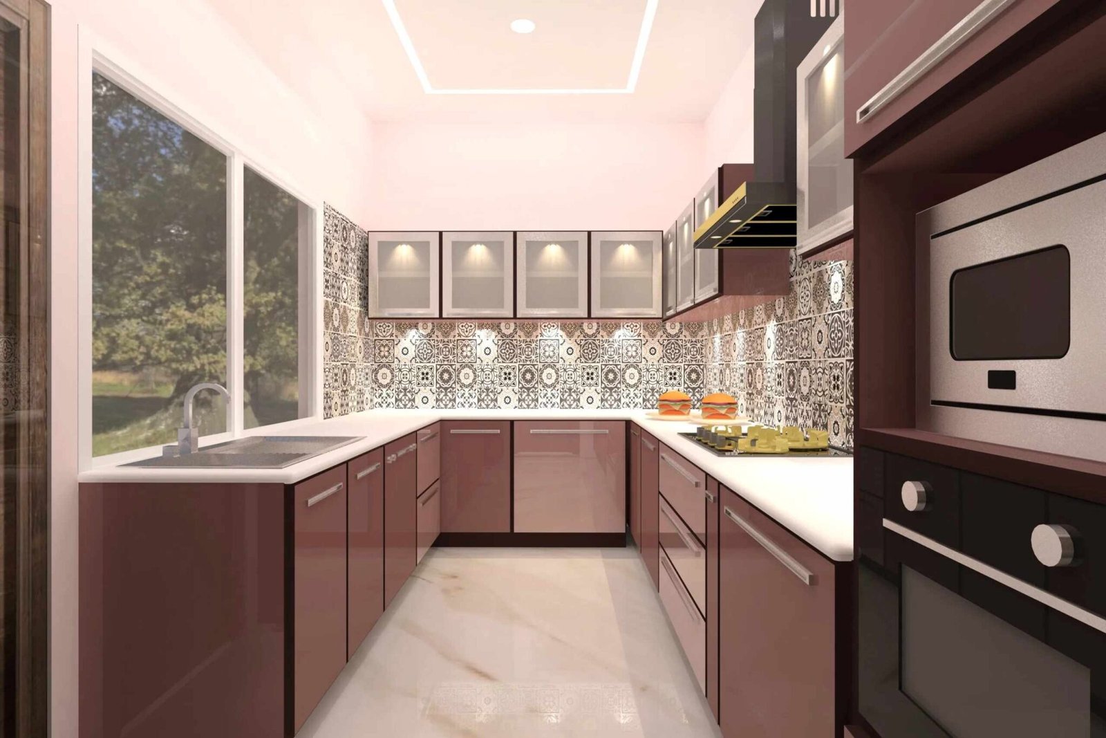 10 U Shaped Modern Modular Kitchen Design Inspirations - WowInteriorIdeas