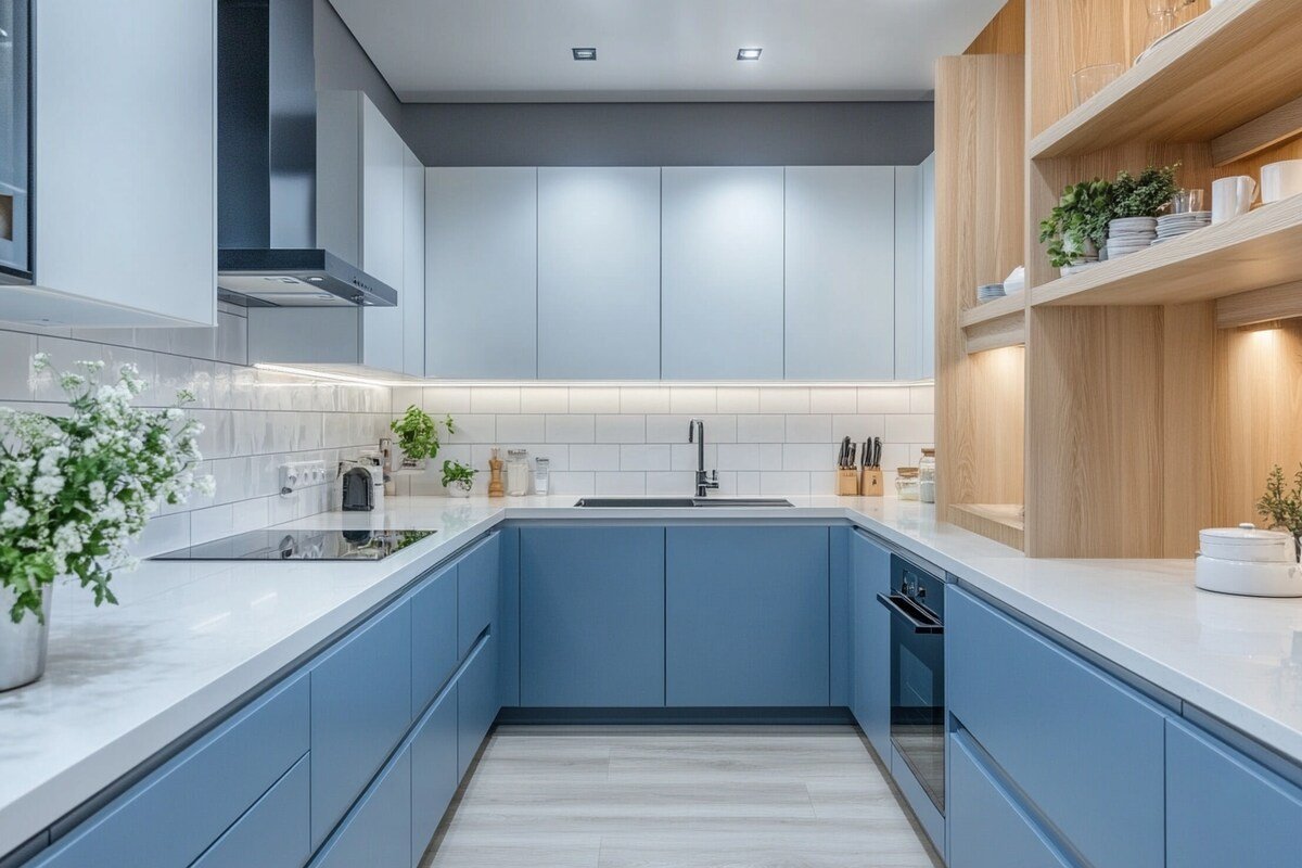 10 U Shaped Modern Modular Kitchen Design Inspirations - WowInteriorIdeas