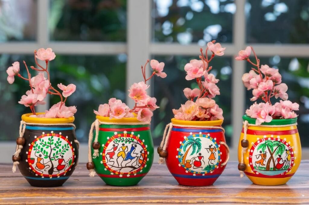 Handcrafted pottery and clay decor for traditional Indian homes